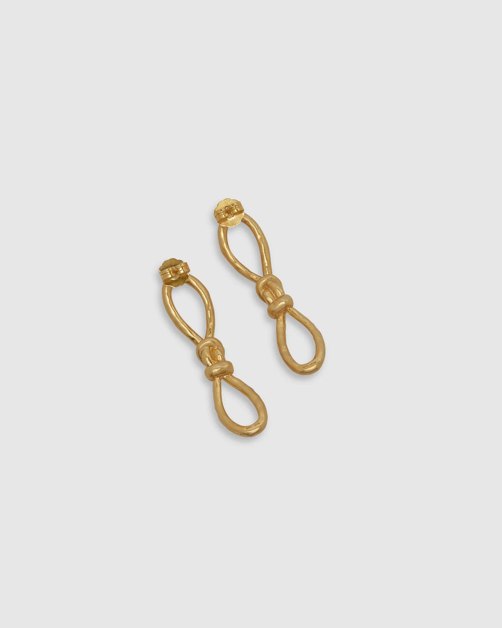 Knotted Mini Earrings Gold