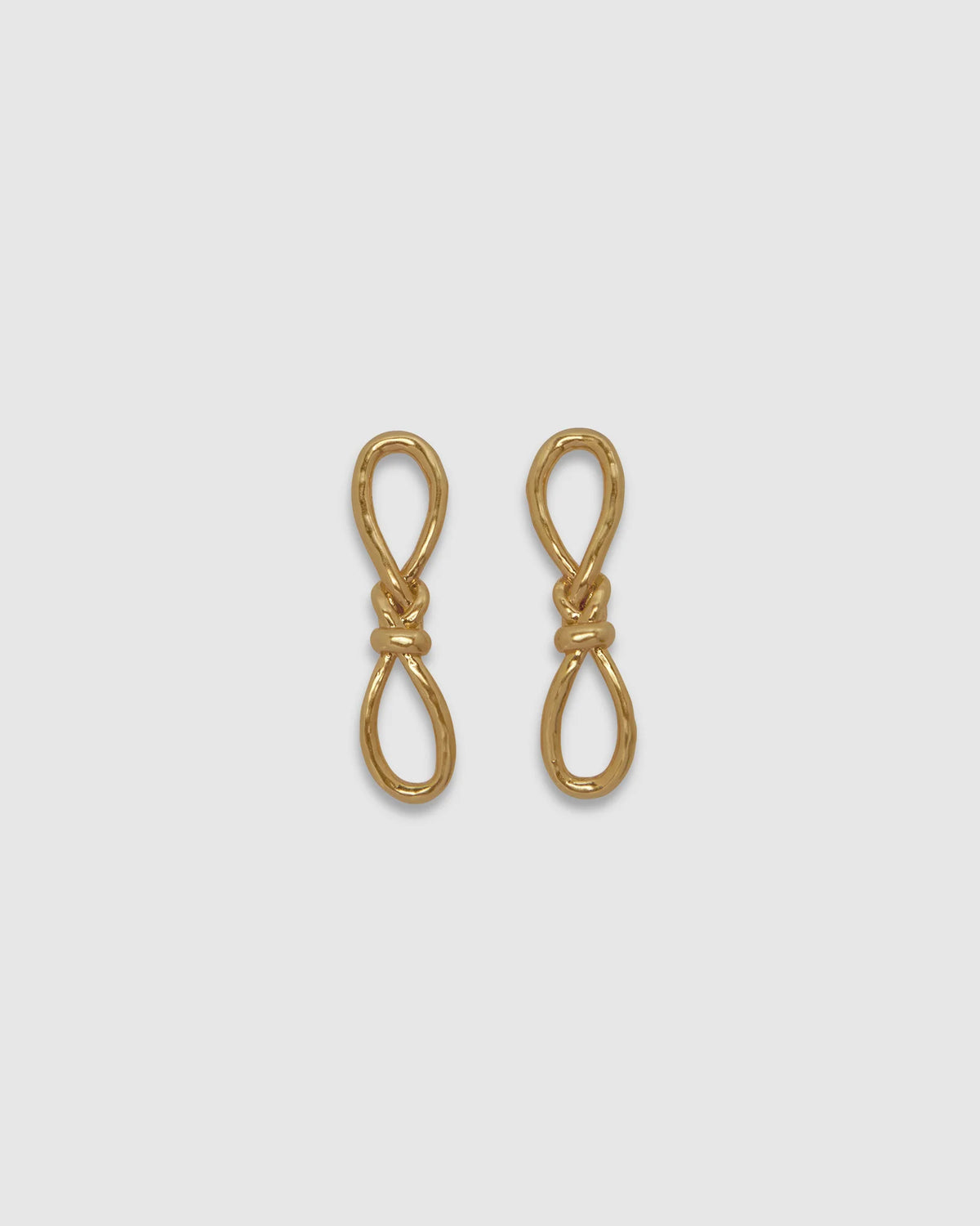 Knotted Mini Earrings Gold