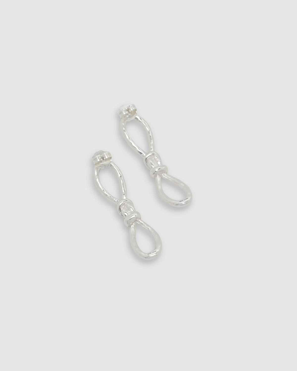 Knotted Mini Earrings Silver