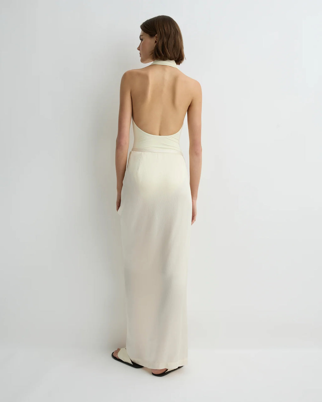 Ardea Draped Skirt Pearl
