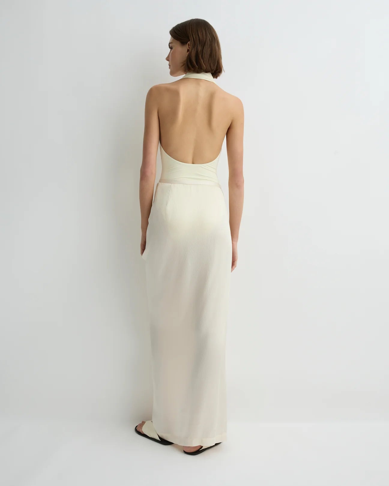 Ardea Draped Skirt Pearl