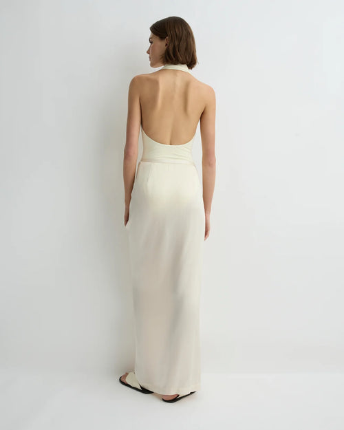 Ardea Draped Skirt Pearl