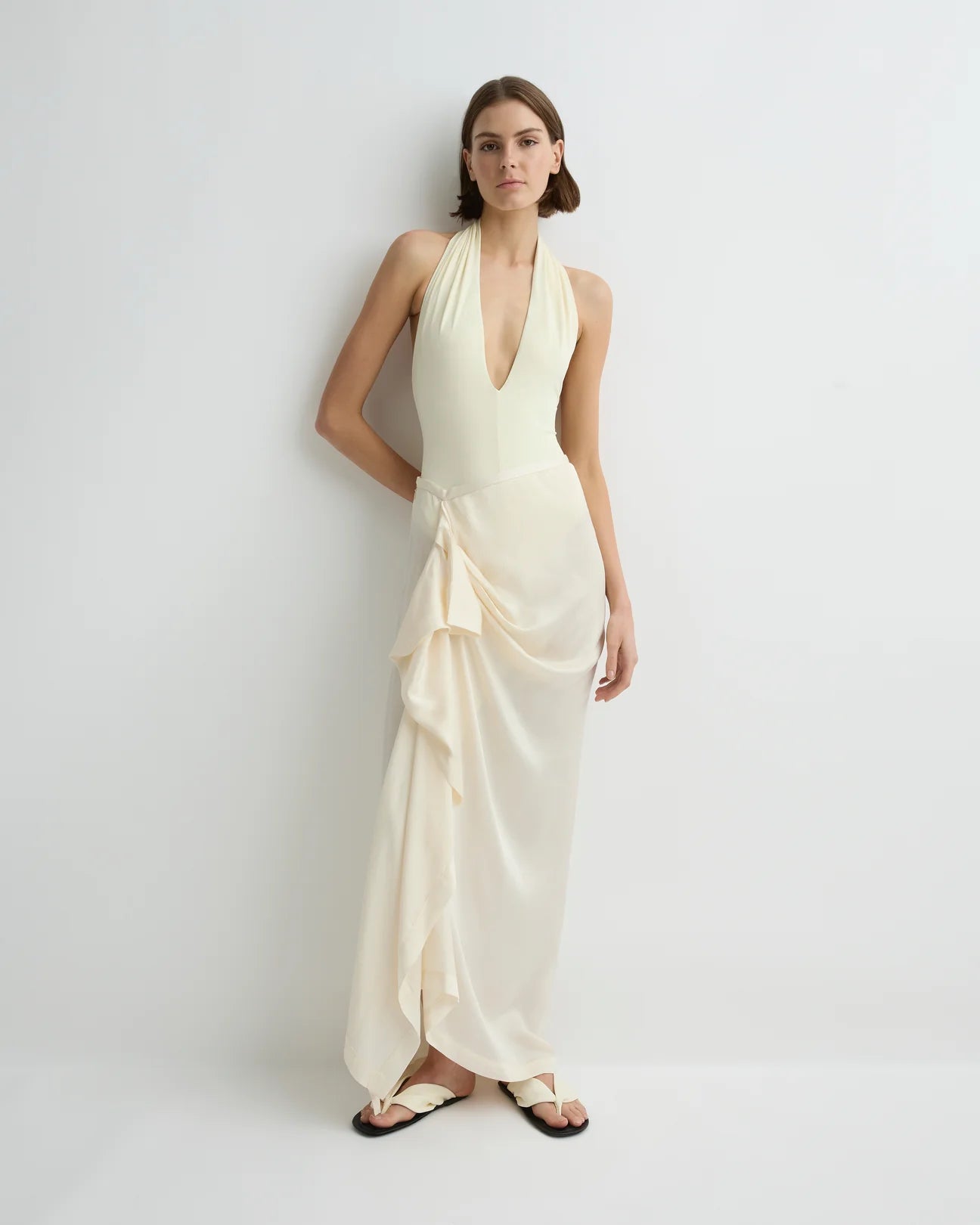 Ardea Draped Skirt Pearl