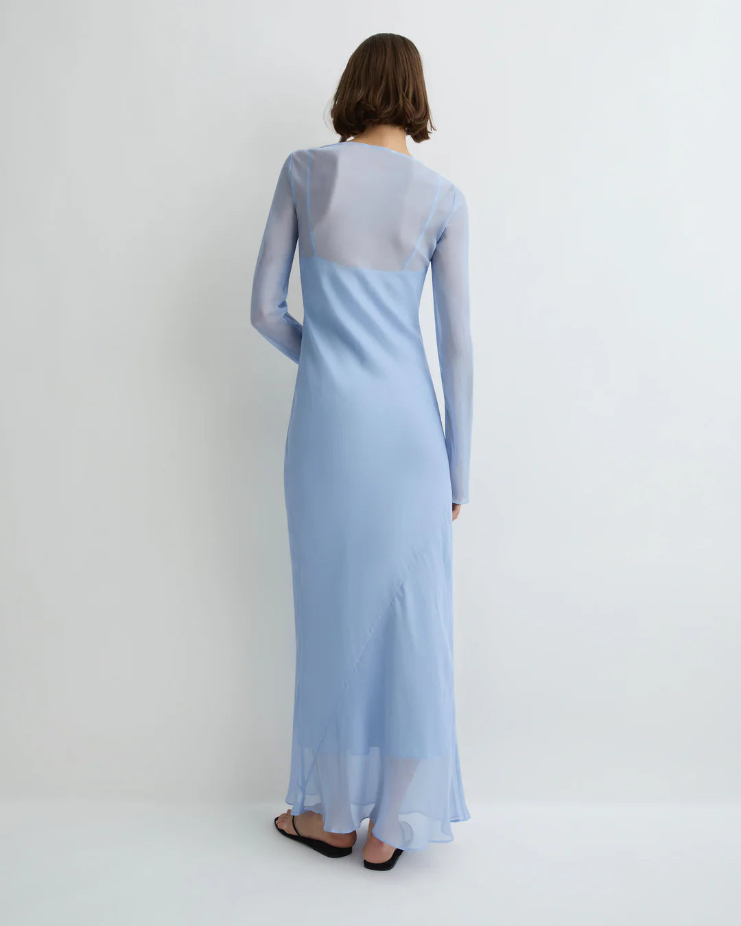 Capri Silk Chiffon Bias Long Dress