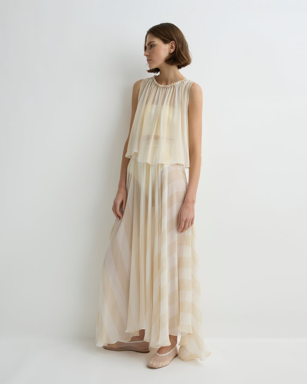Capri Silk Circle Skirt