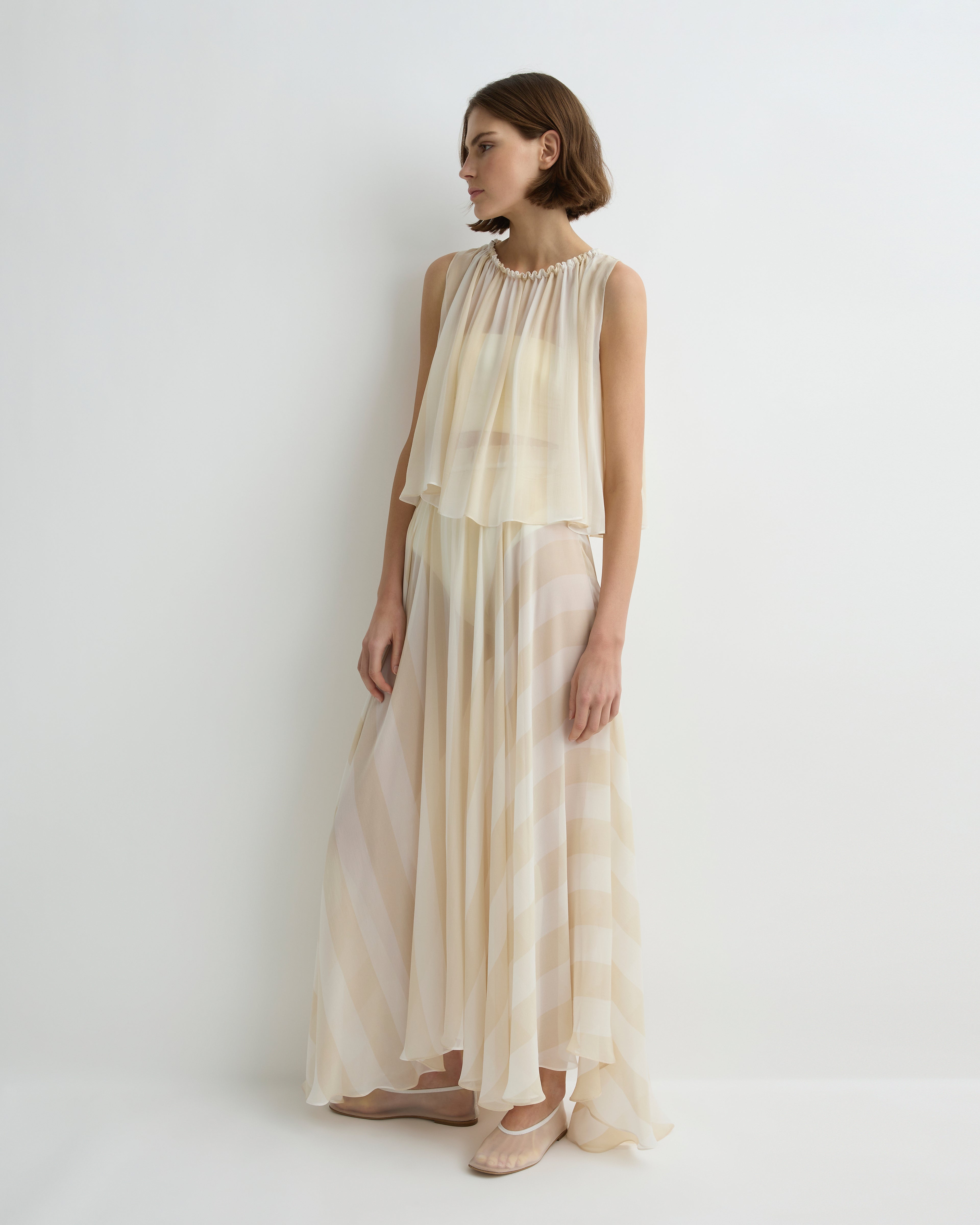 Capri Silk Circle Skirt