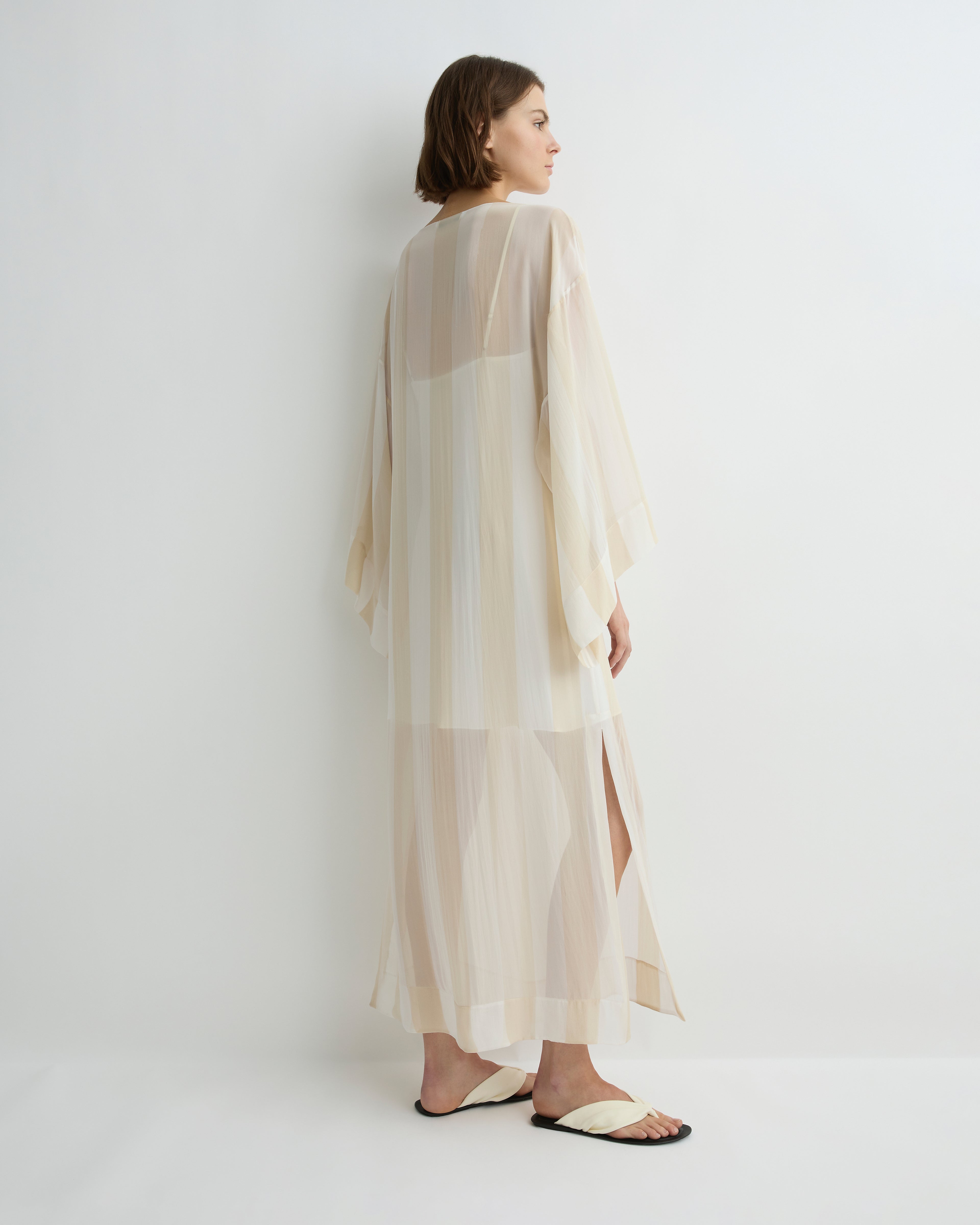 Capri Silk Kimono Sleeve Maxi