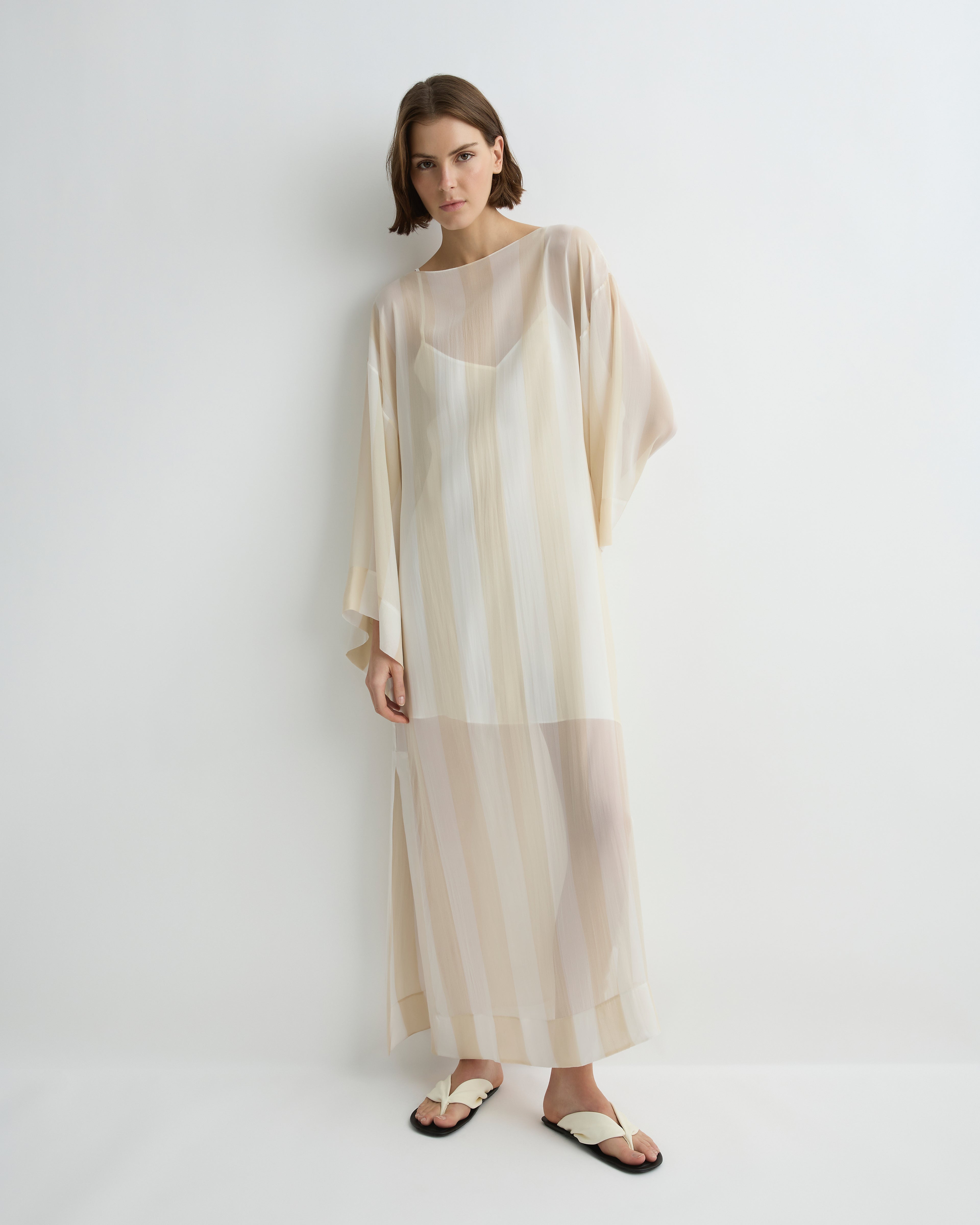 Capri Silk Kimono Sleeve Maxi