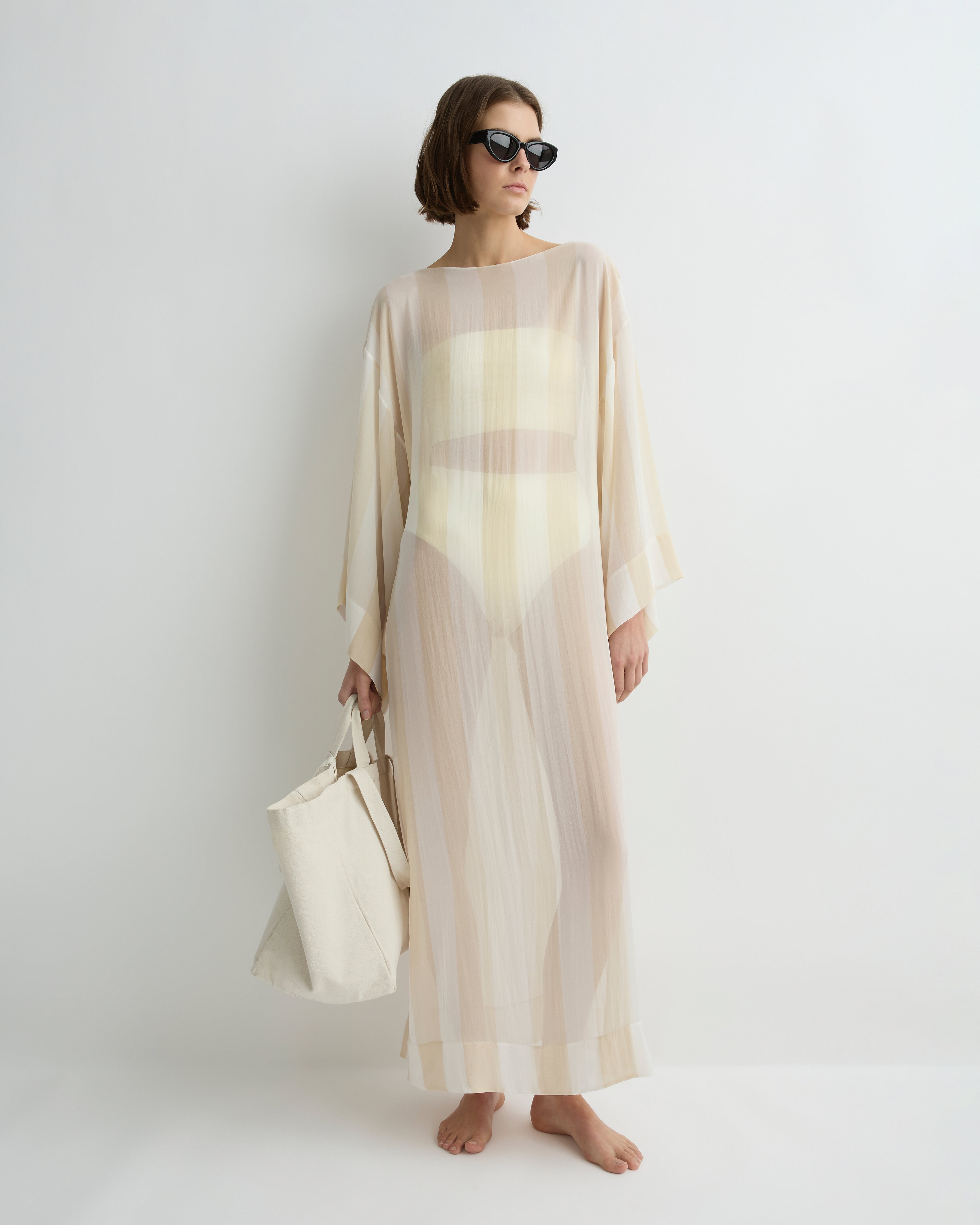 Capri Silk Kimono Sleeve Maxi