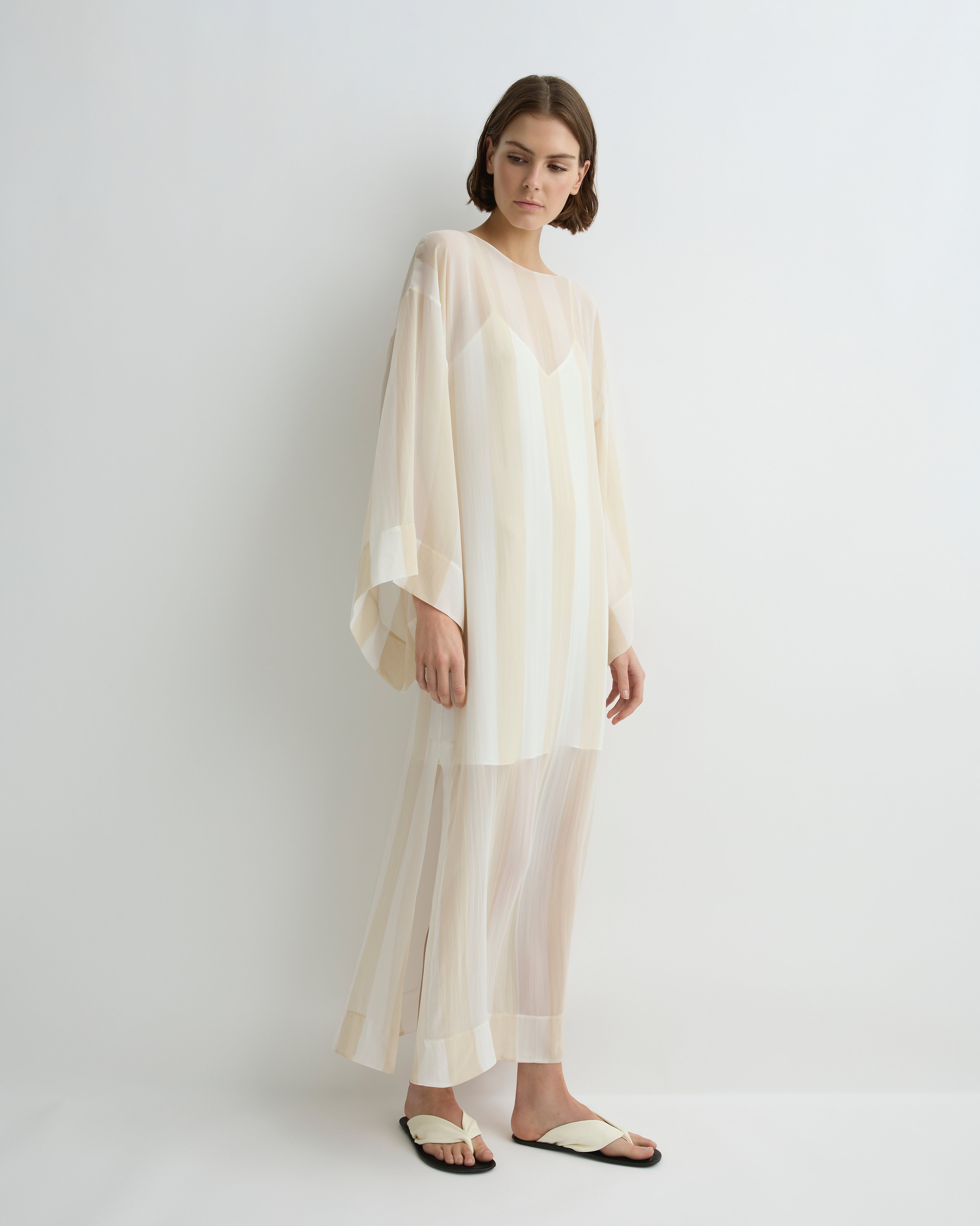 Capri Silk Kimono Sleeve Maxi
