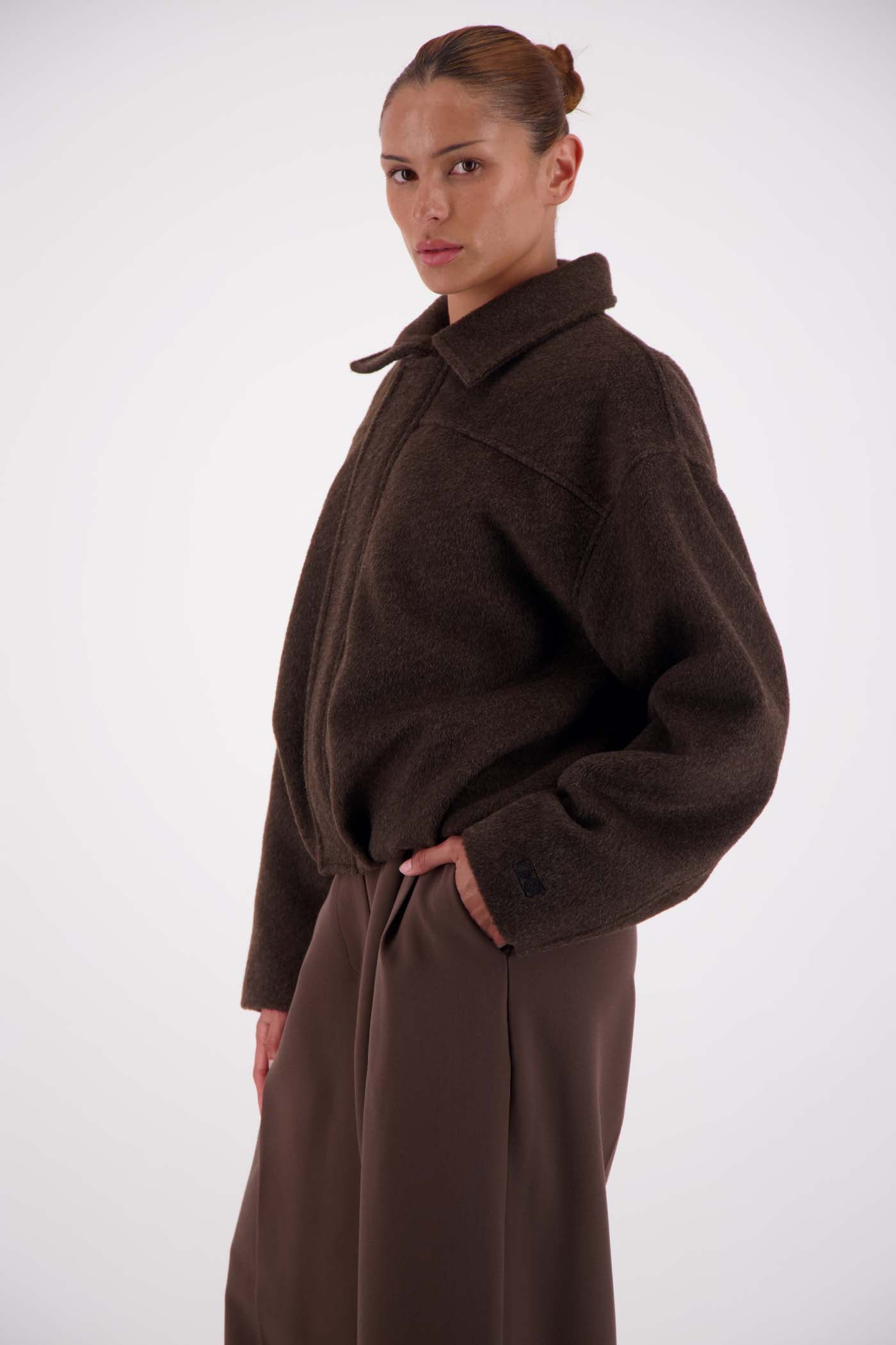 Bailey Bomber Jacket Brown