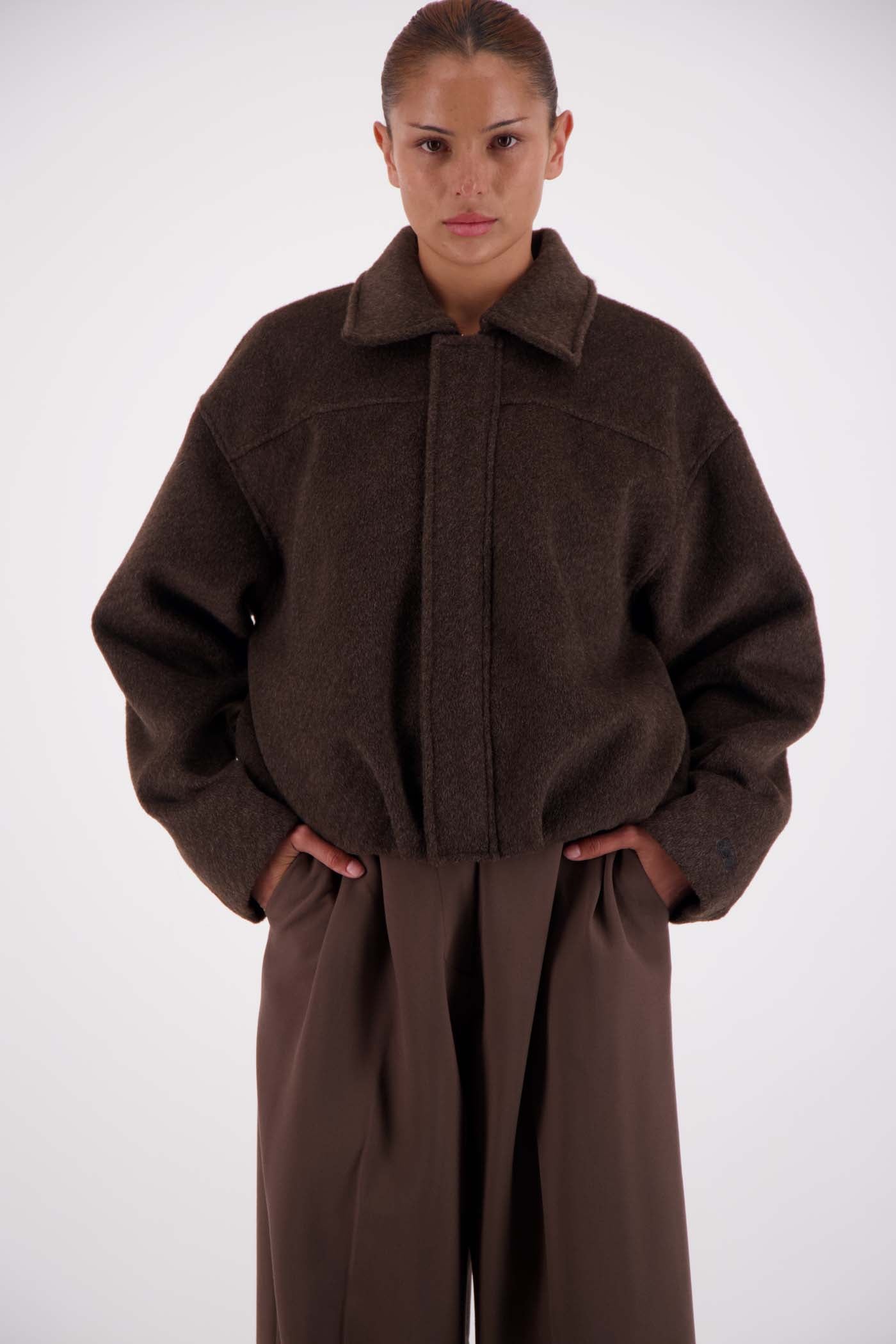 Bailey Bomber Jacket Brown