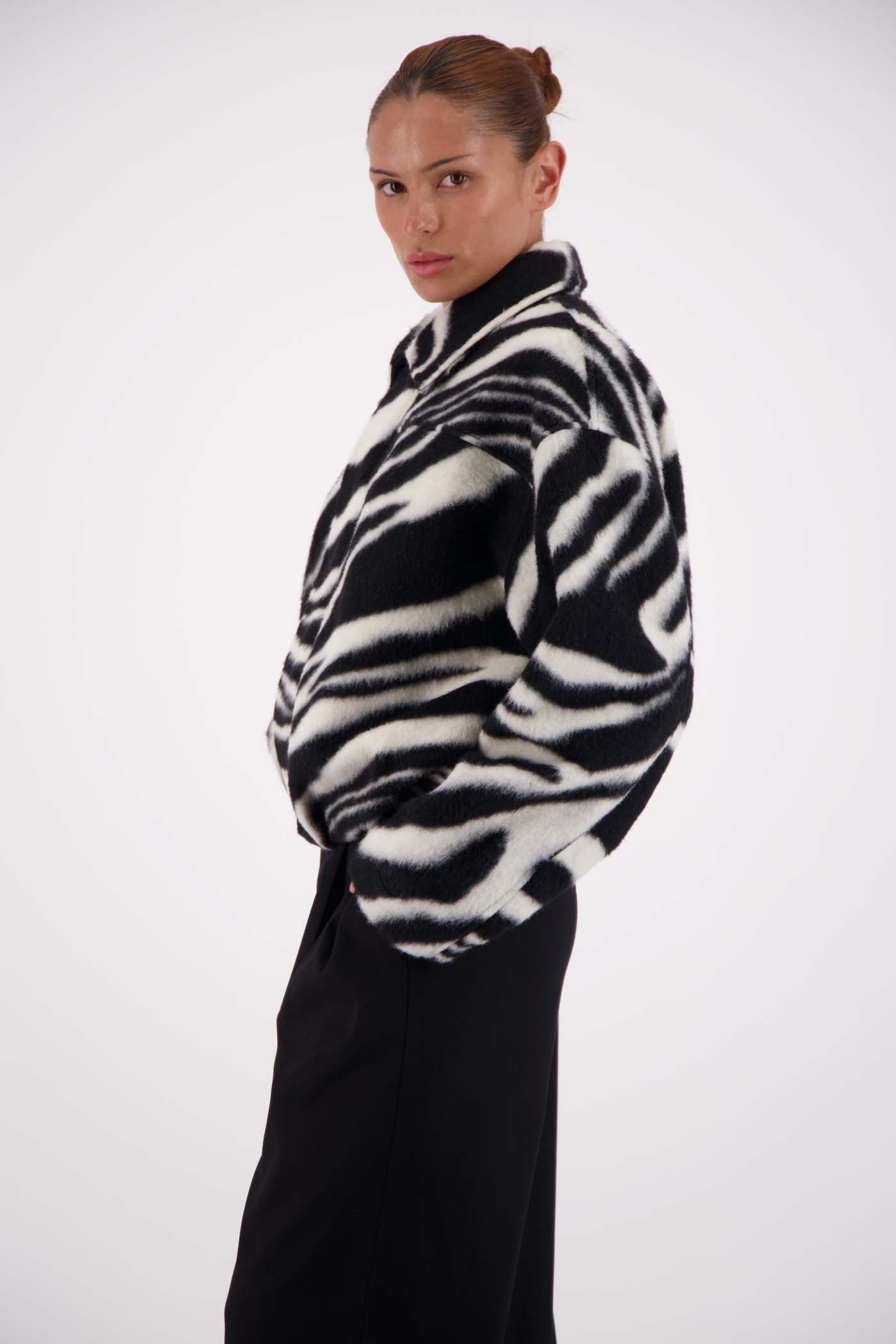 Bailey Bomber Jacket Zebra