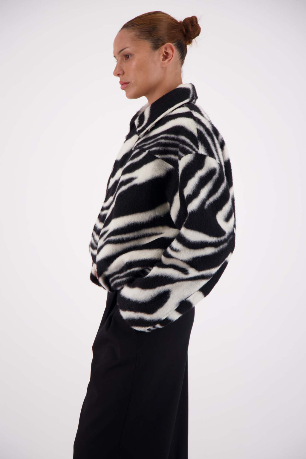 Bailey Bomber Jacket Zebra