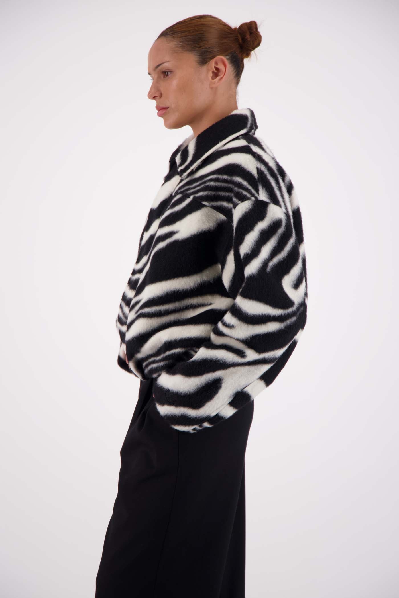 Bailey Bomber Jacket Zebra