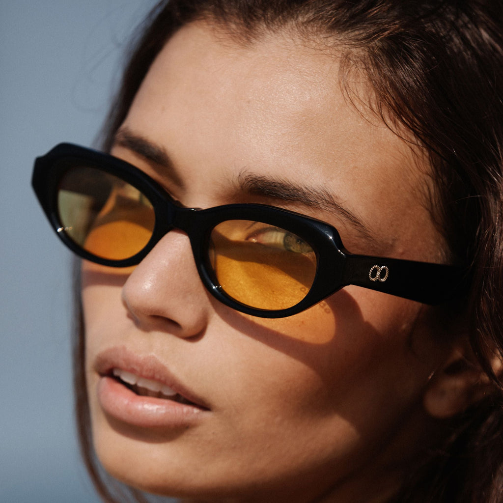 BALLET Gloss Black Bio Acetate | Yellow Bio Lens