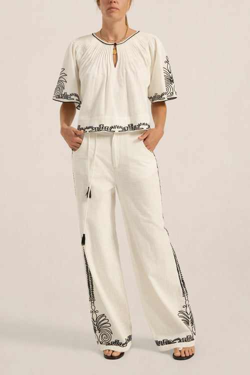 Calliope Dori Embroidery Top