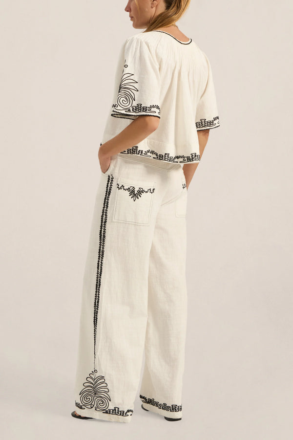 Calliope Dori Embroidery Top