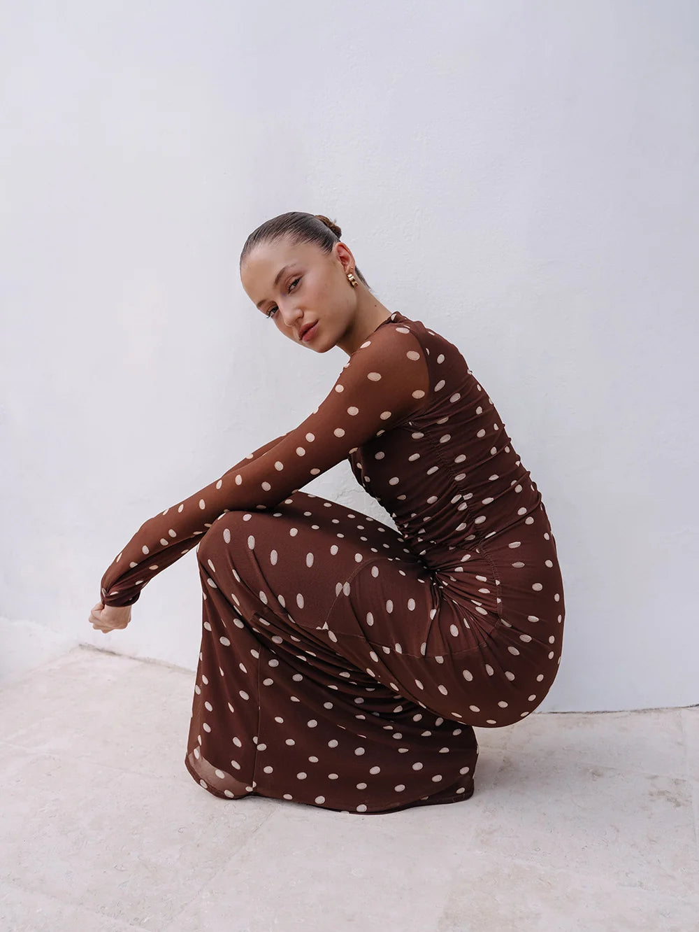 Edie Mesh Maxi Dress