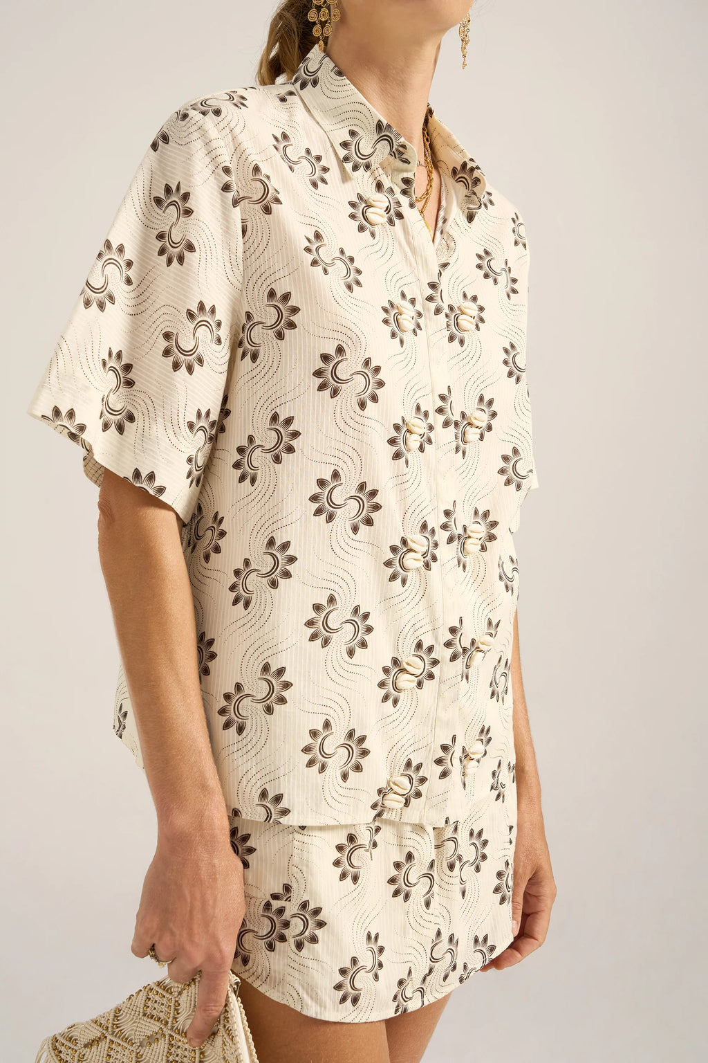 Cerbere Shell Stripe Voile Shirt