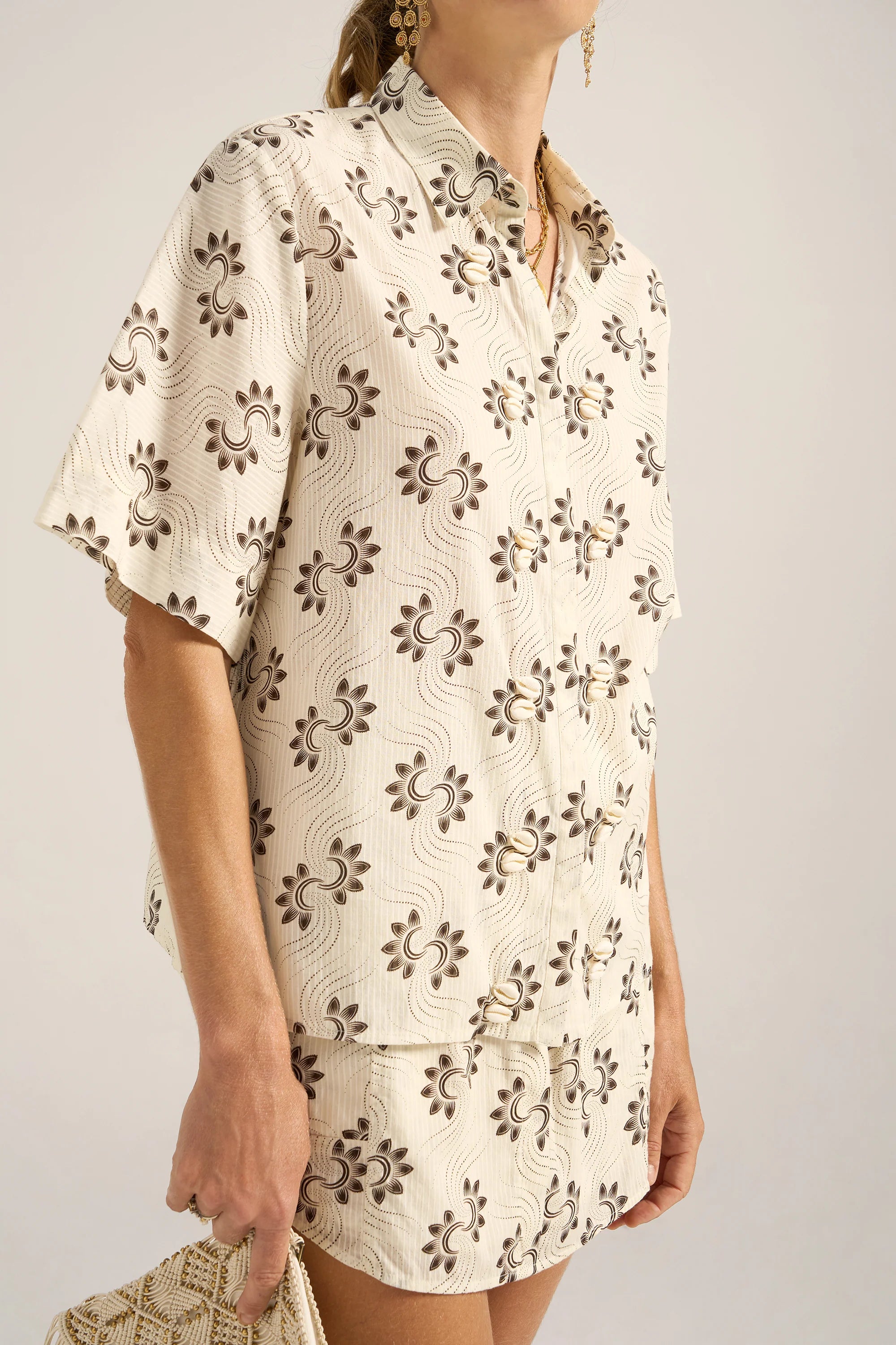Cerbere Shell Stripe Voile Shirt