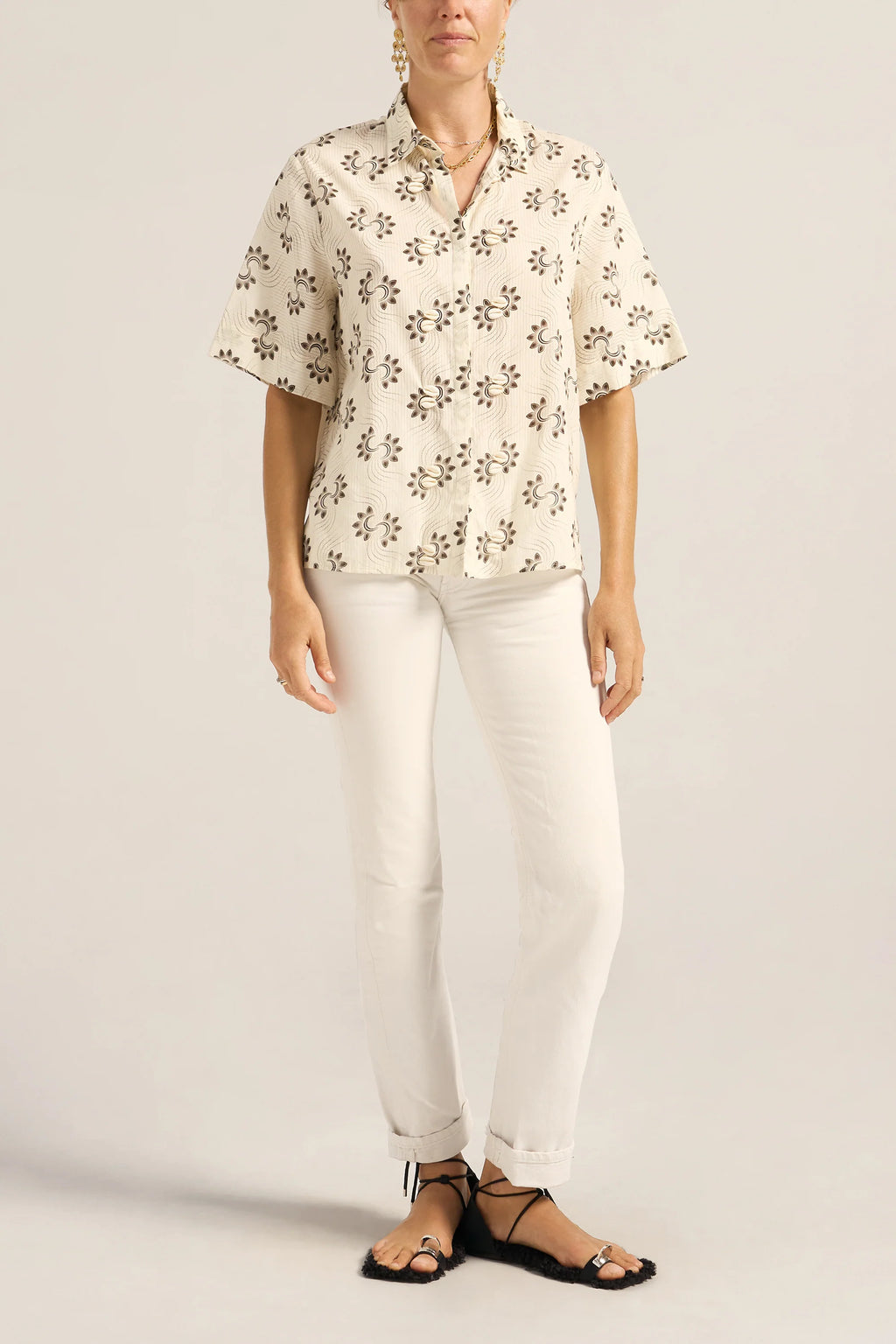 Cerbere Shell Stripe Voile Shirt