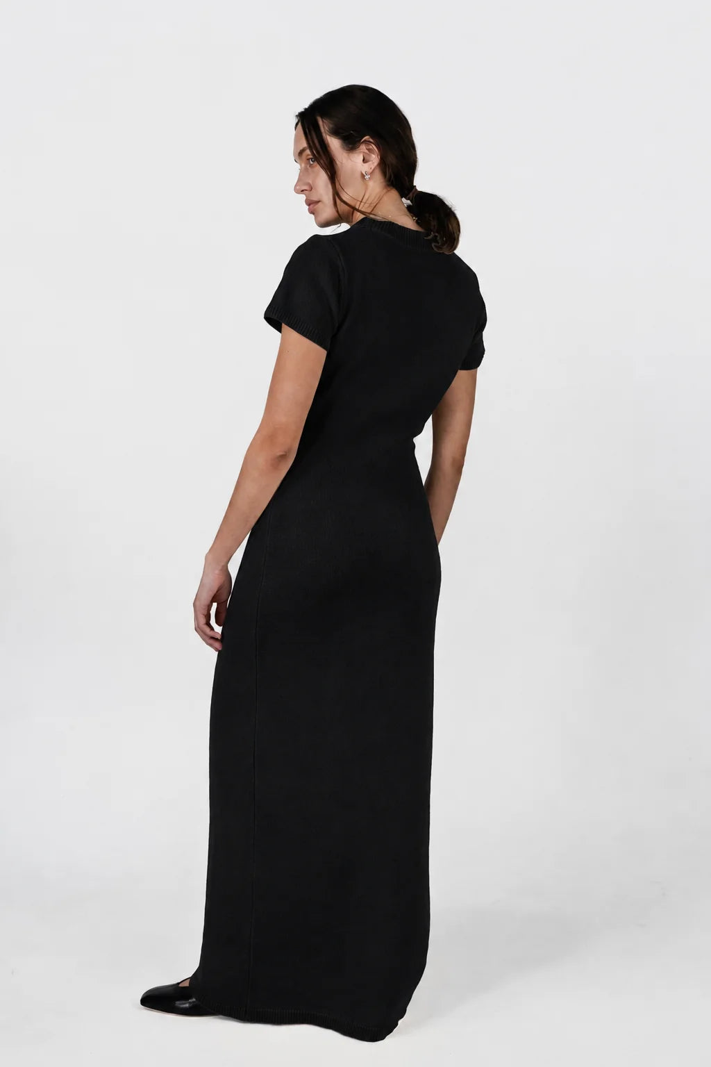 Elin Knit Dress Black
