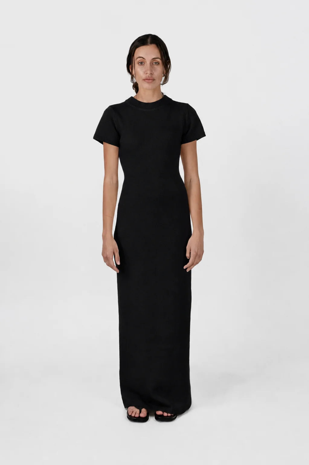 Elin Knit Dress Black