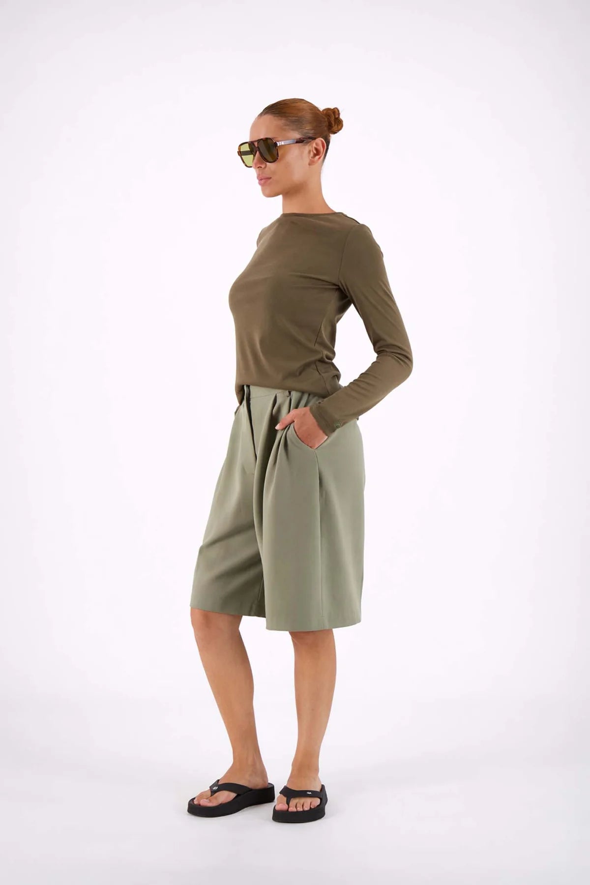 Estelle Bermuda Shorts Sage