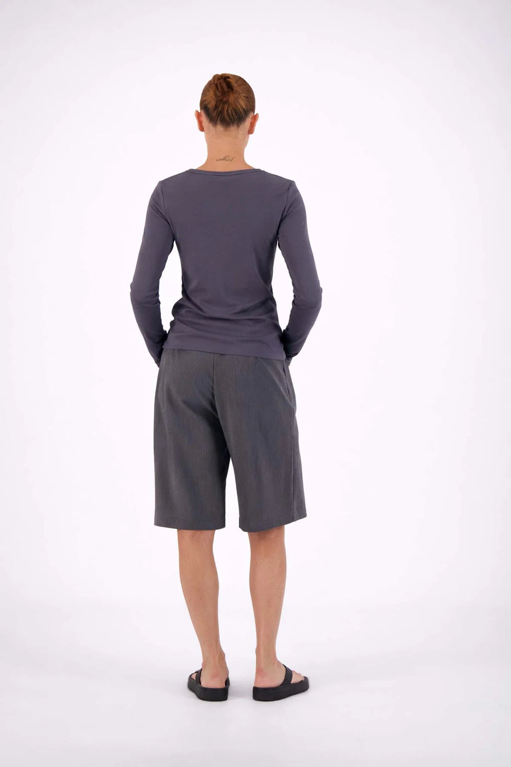 Estelle Bermuda Shorts Steel Gray