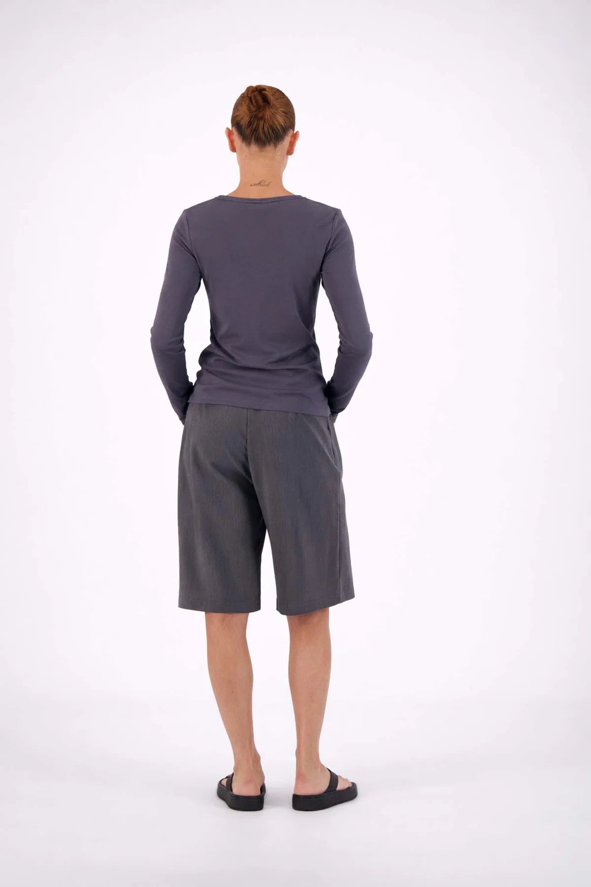 Estelle Bermuda Shorts Steel Gray