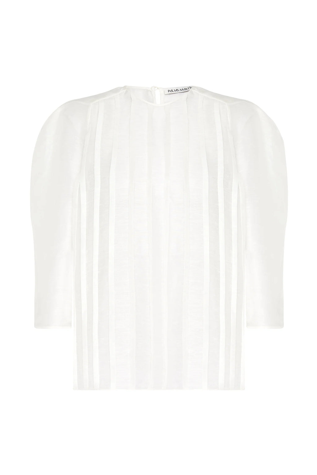 Unsheathed Pleated Blouse Natural