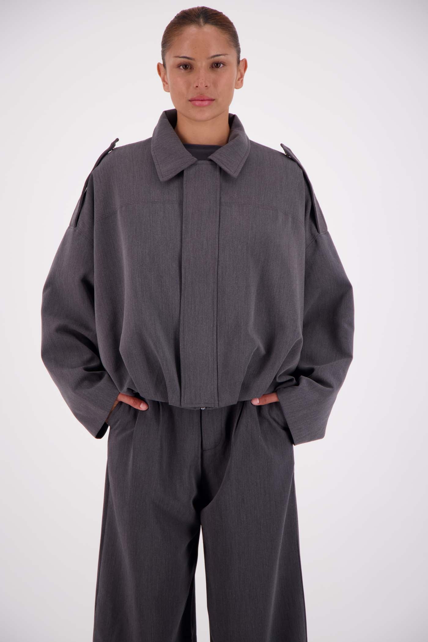 Gigi Bomber Steel Grey