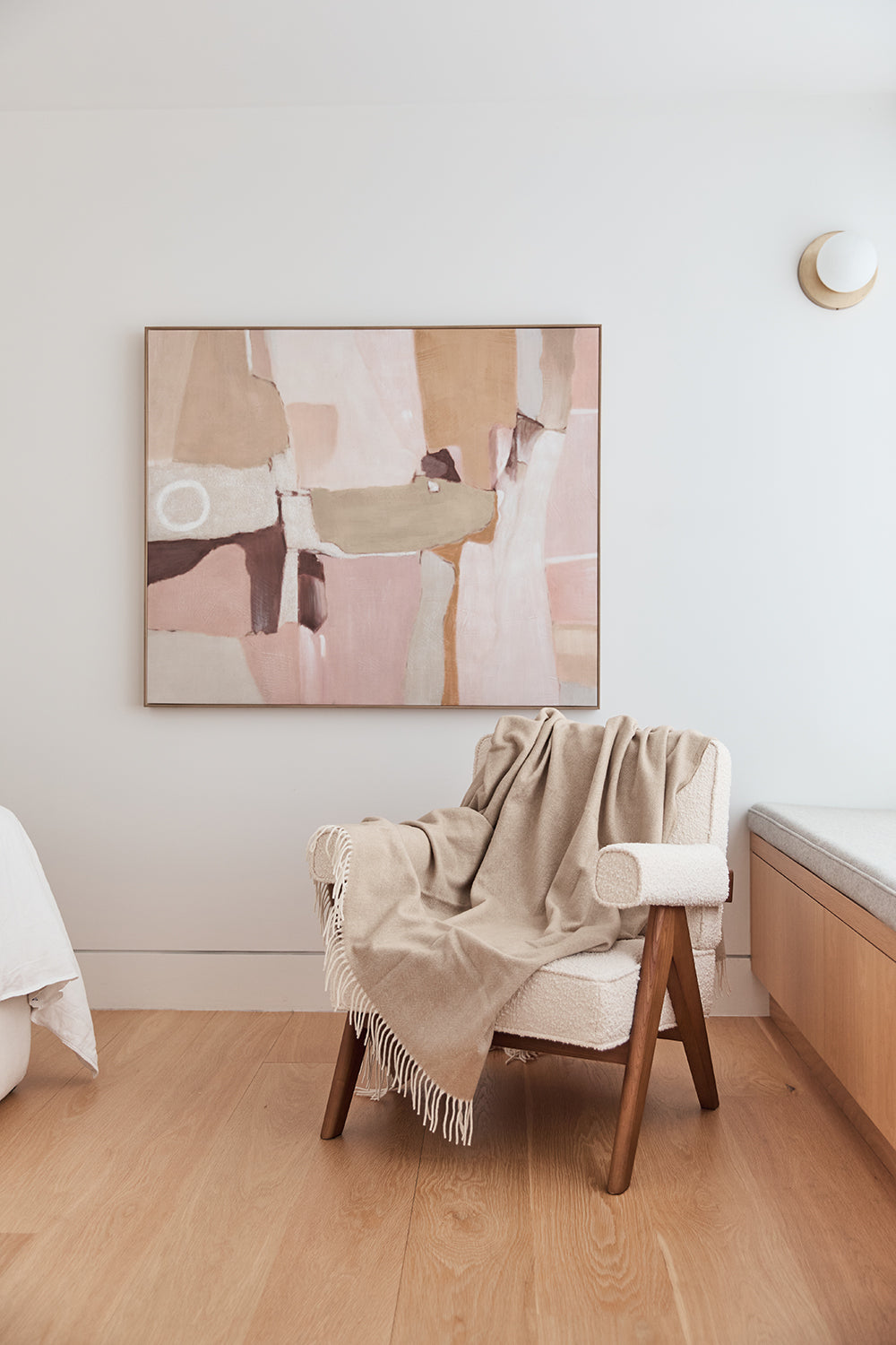 Herringbone Throw Blanket | Sand