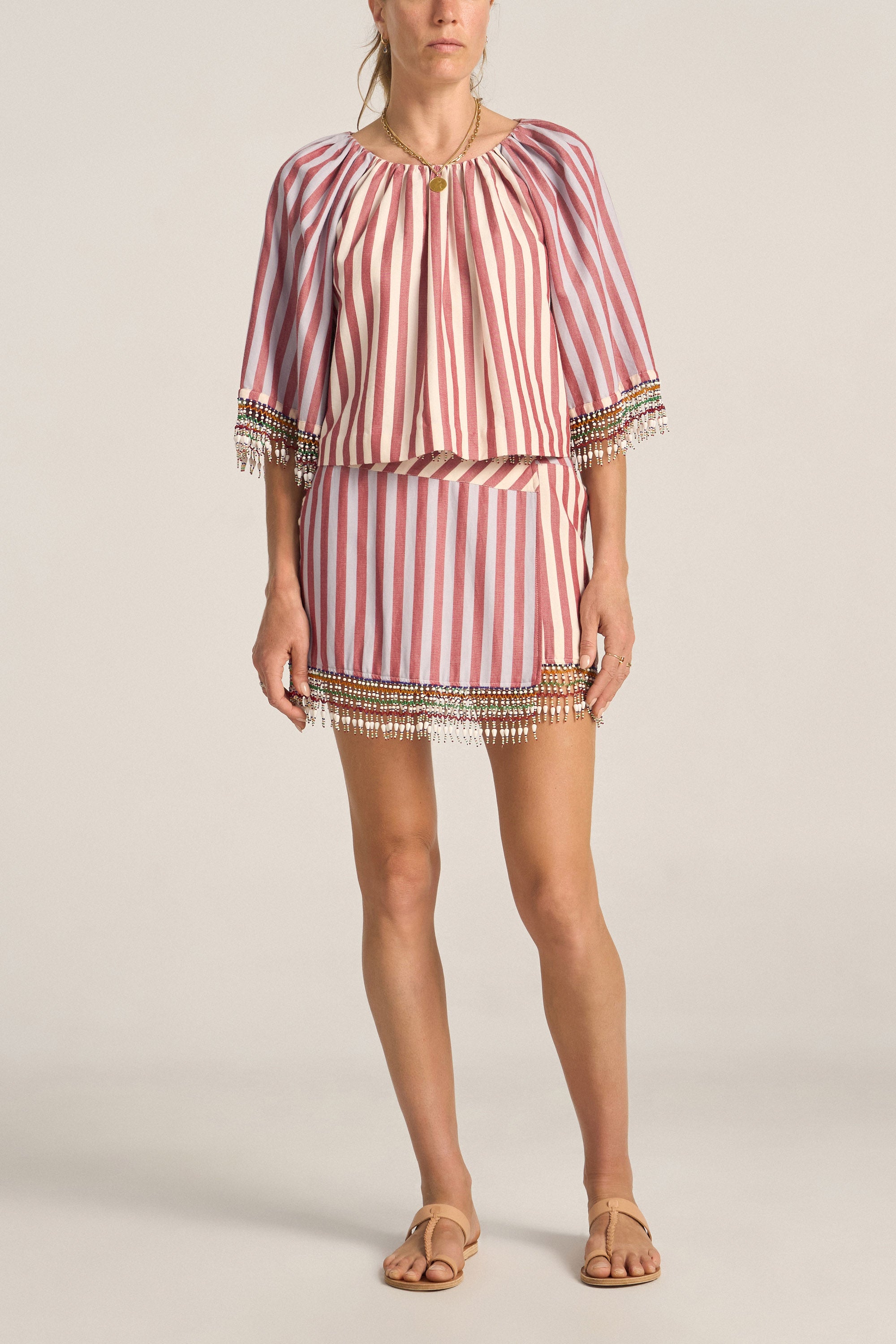 Hymen Oia Stripe Skirt