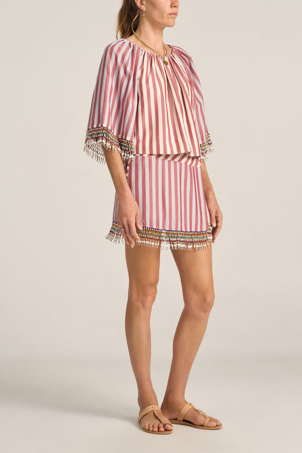 Hymen Oia Stripe Skirt