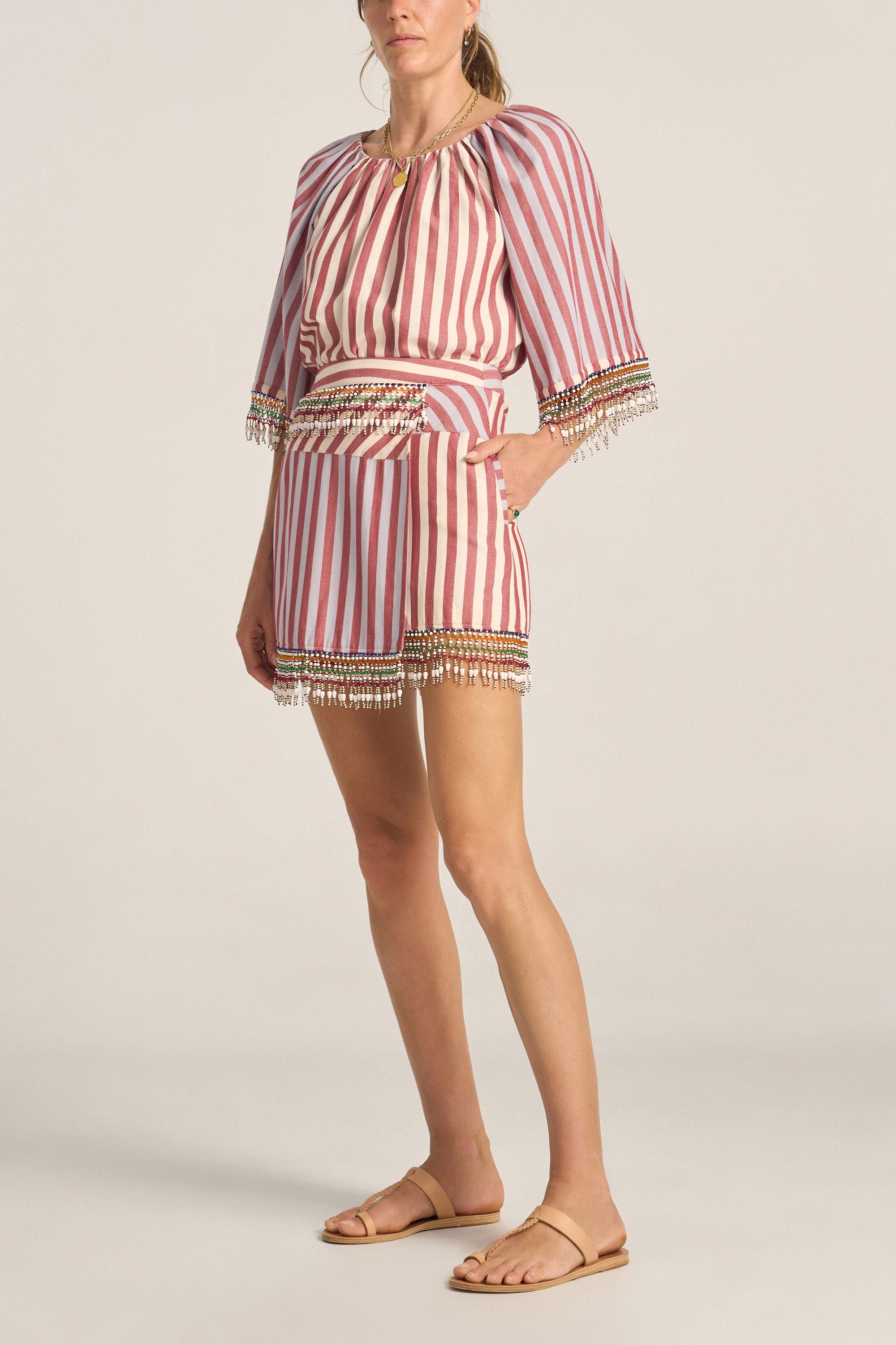 Hymen Oia Stripe Skirt