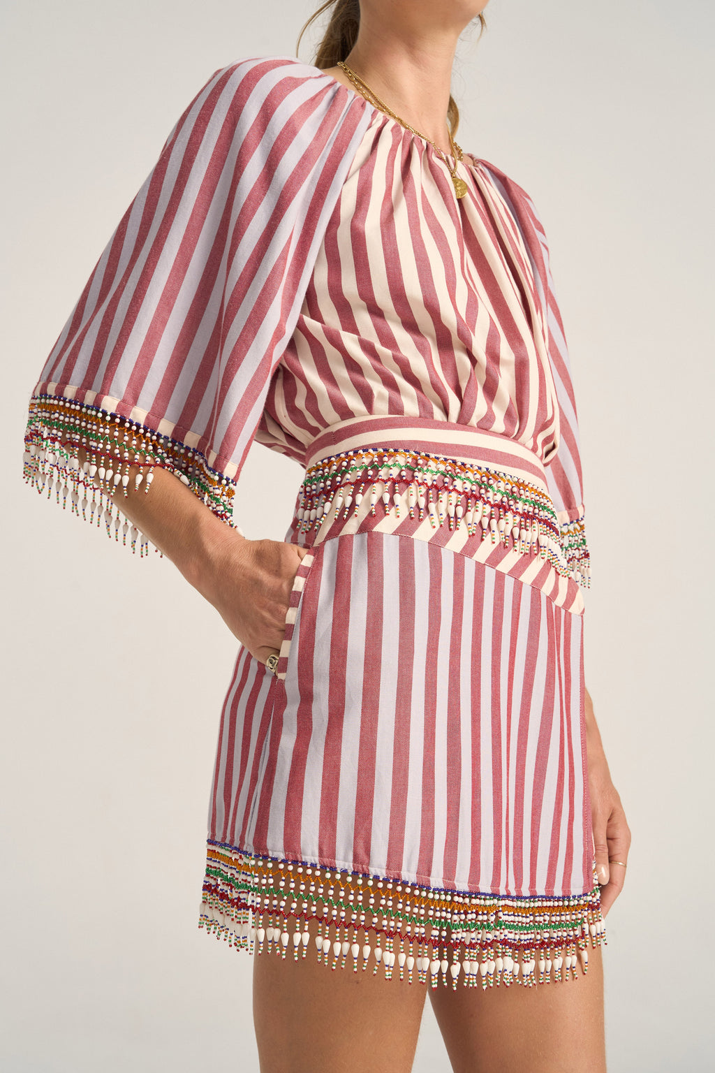 Hymen Oia Stripe Skirt