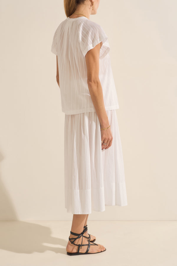 Diana White Voile Skirt