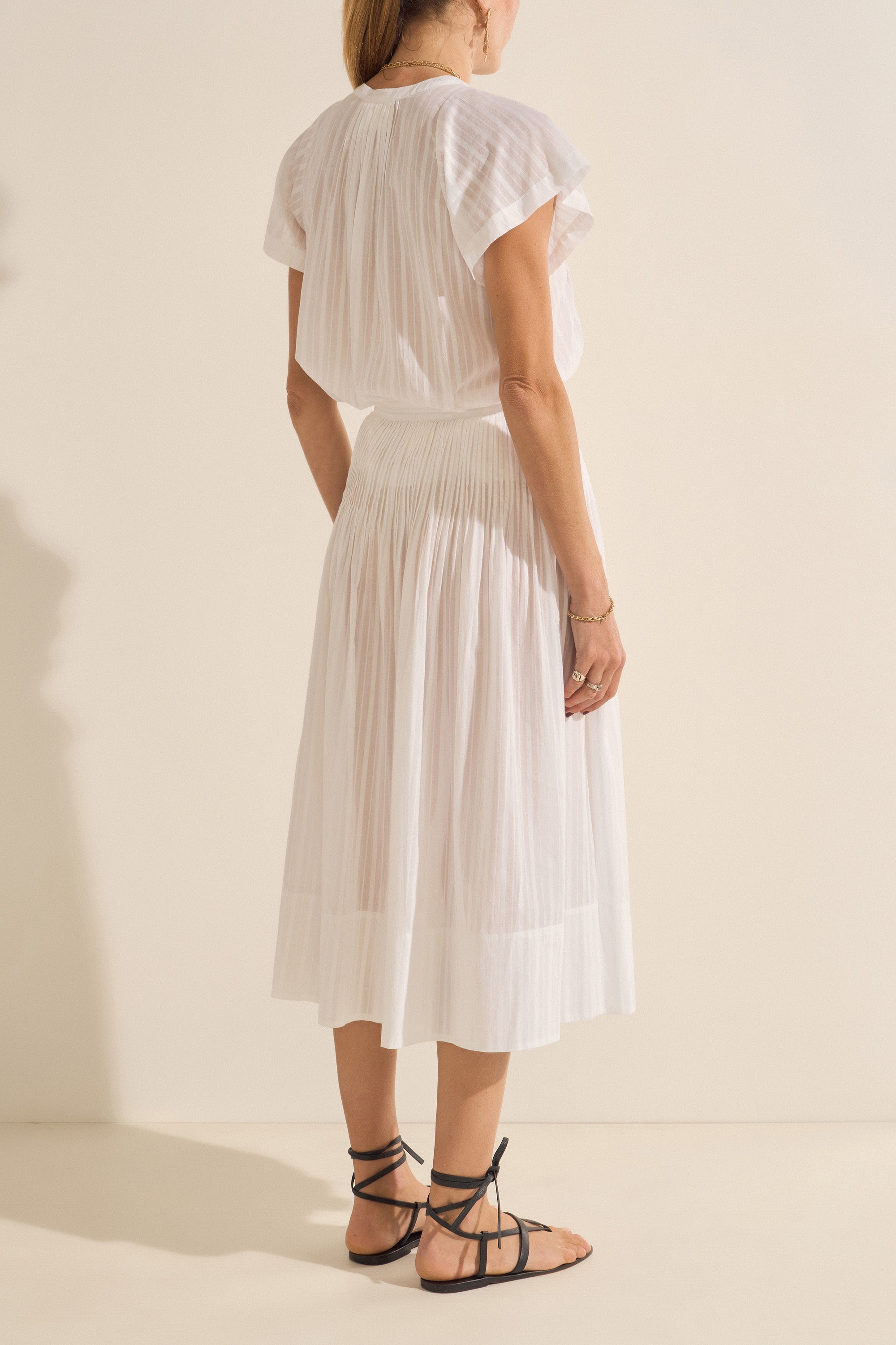 Diana White Voile Skirt
