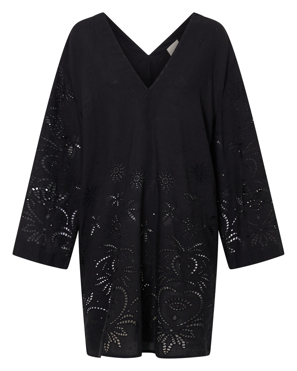Venus Black Eyelet Tunic Dress