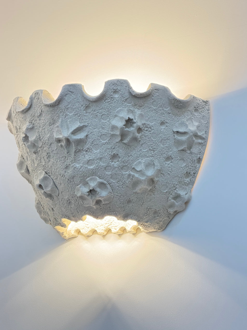 Ceramic Sconce Light Ivory