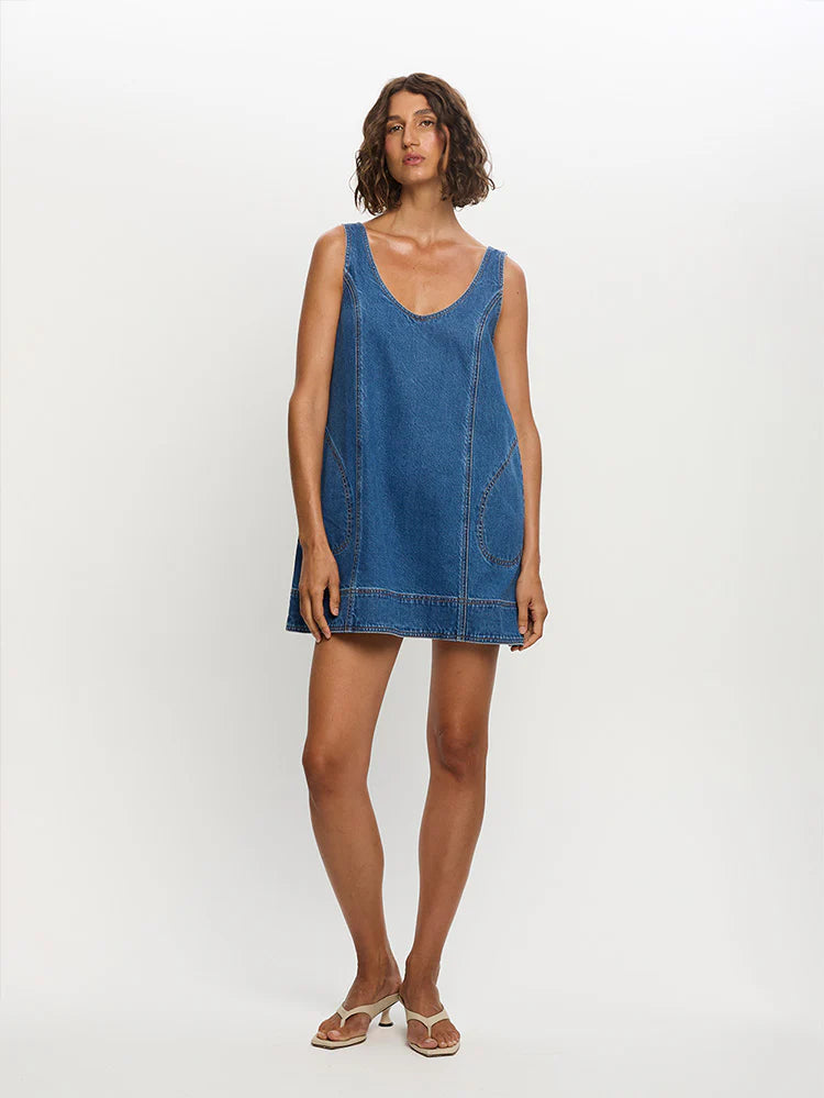 Ilaria Mini Dress Indigo