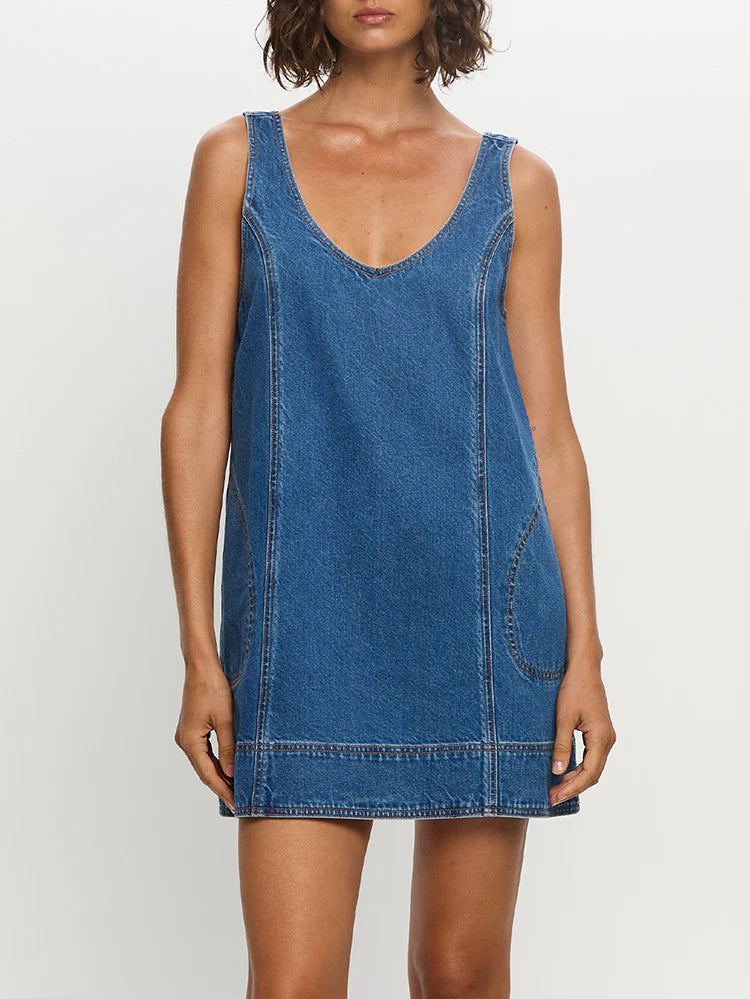 Ilaria Mini Dress Indigo