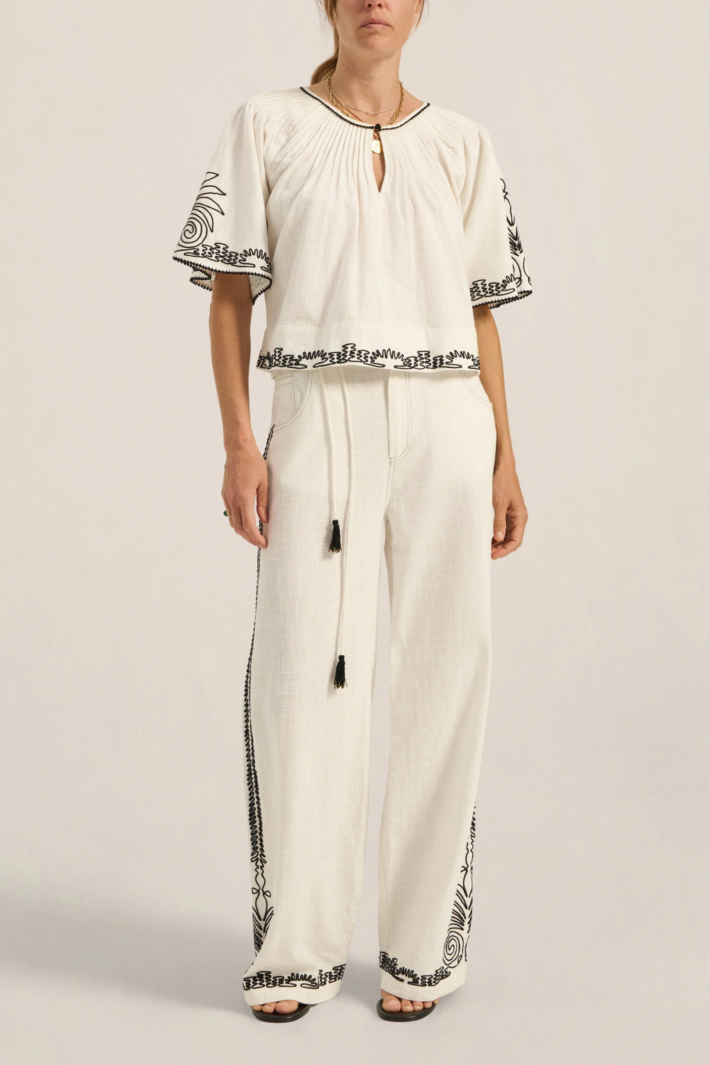 Calliope Dori Embroidery Top
