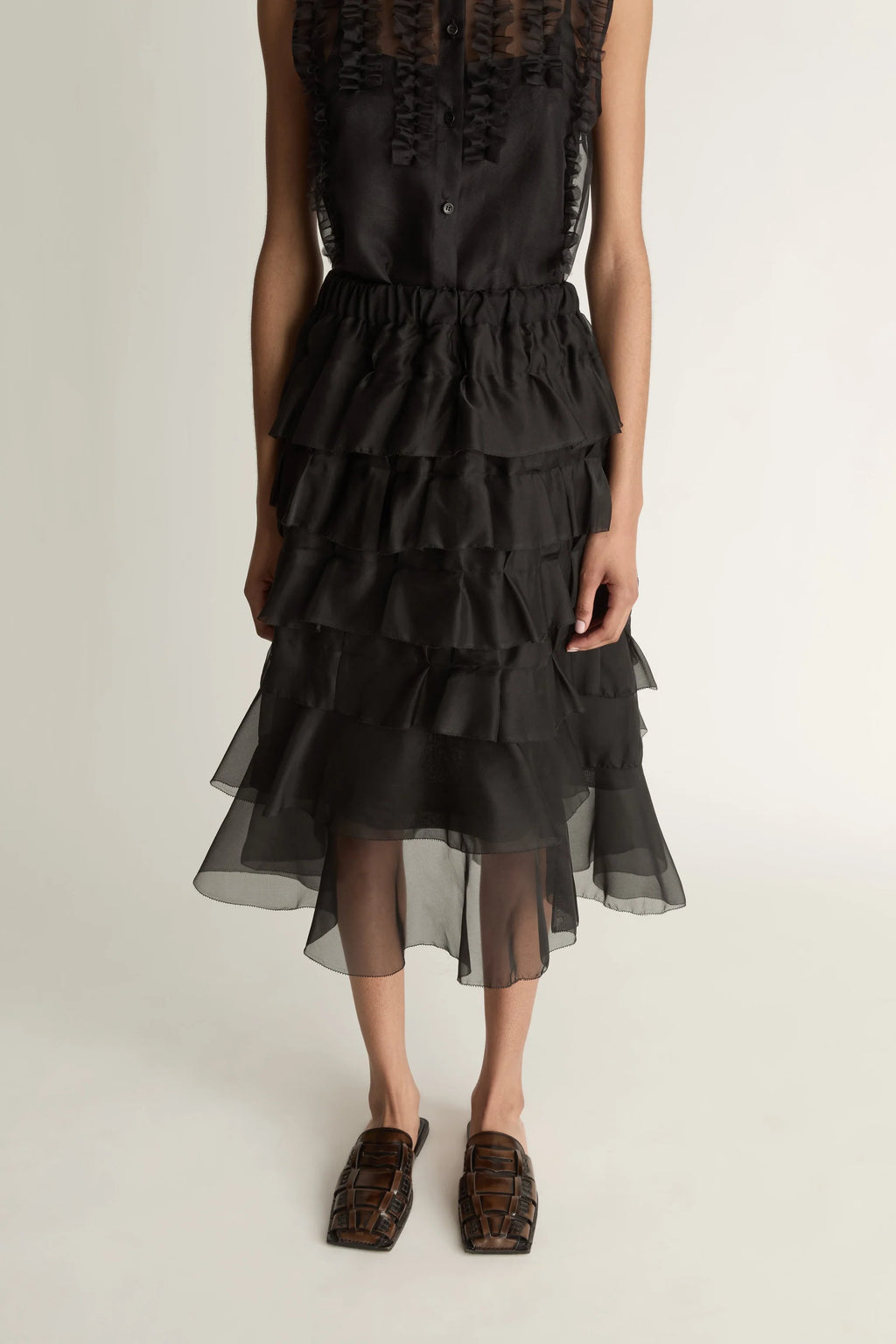 Innes Organza Ruffle Skirt