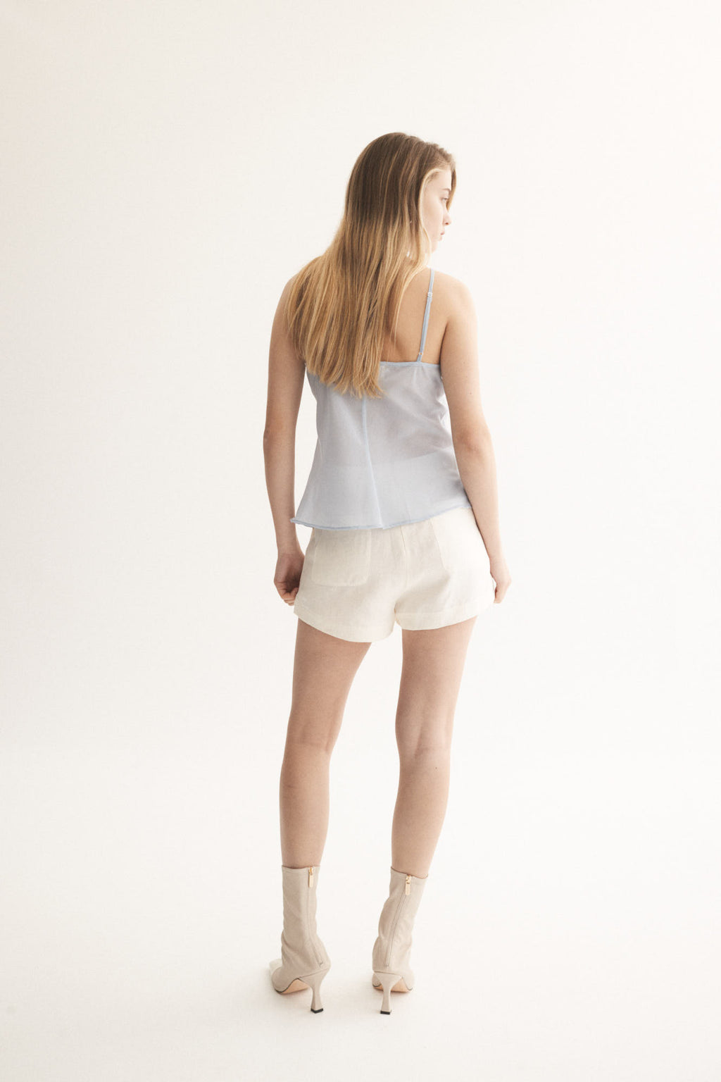 Herringbone Linen Shorts