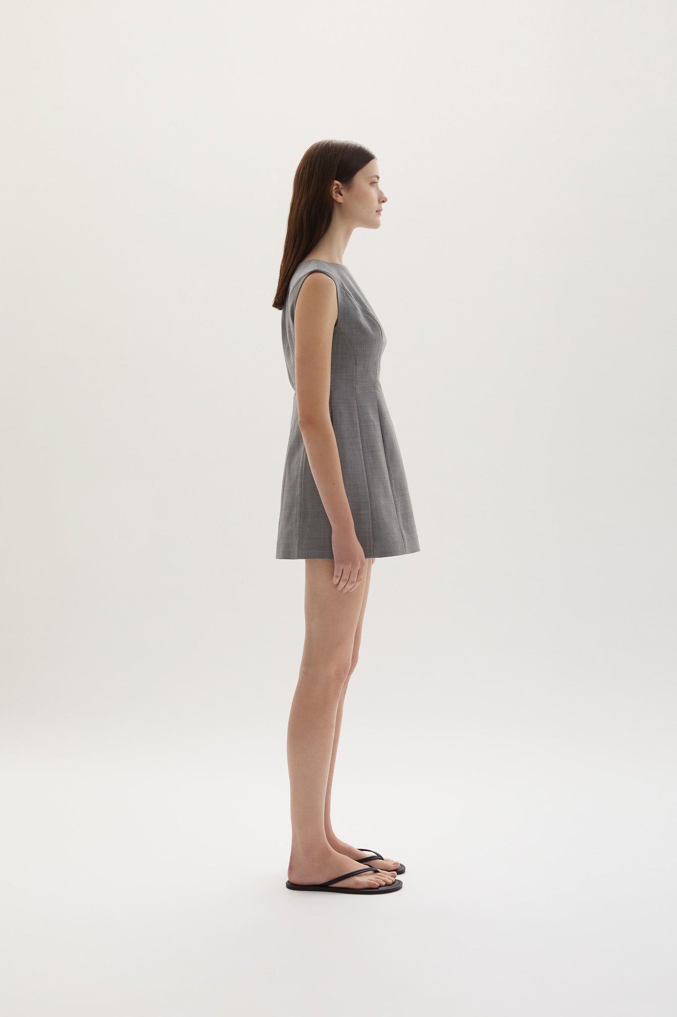 kelli mini dress JOAEN Women's Kelli Wool Structured Boatneck Mini Dress in Black Size Medium