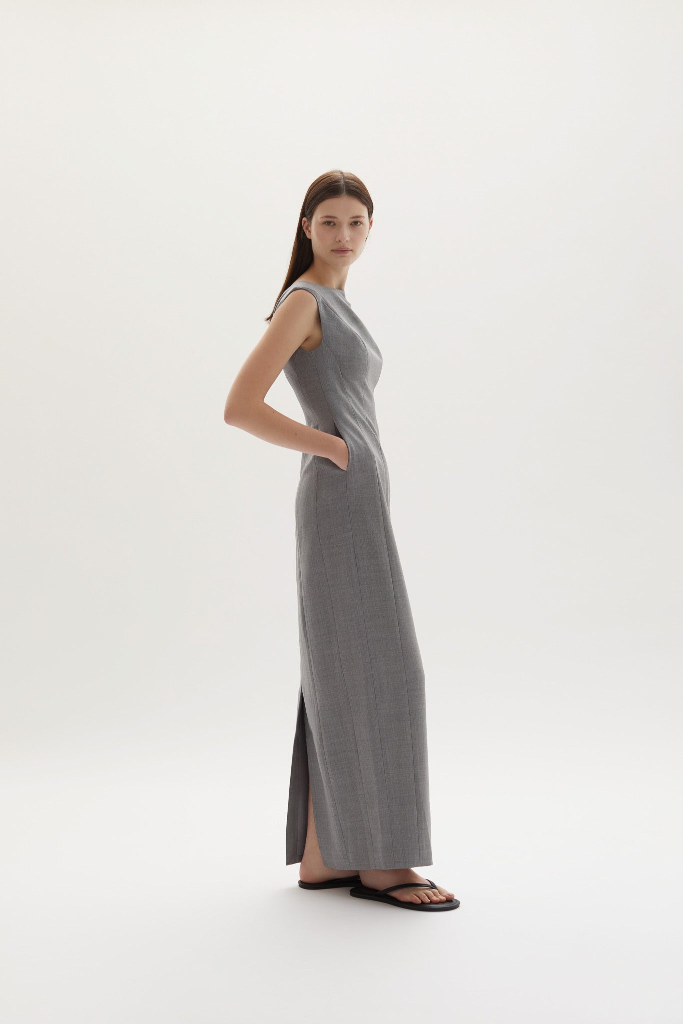 Kelli Maxi Dress Grey