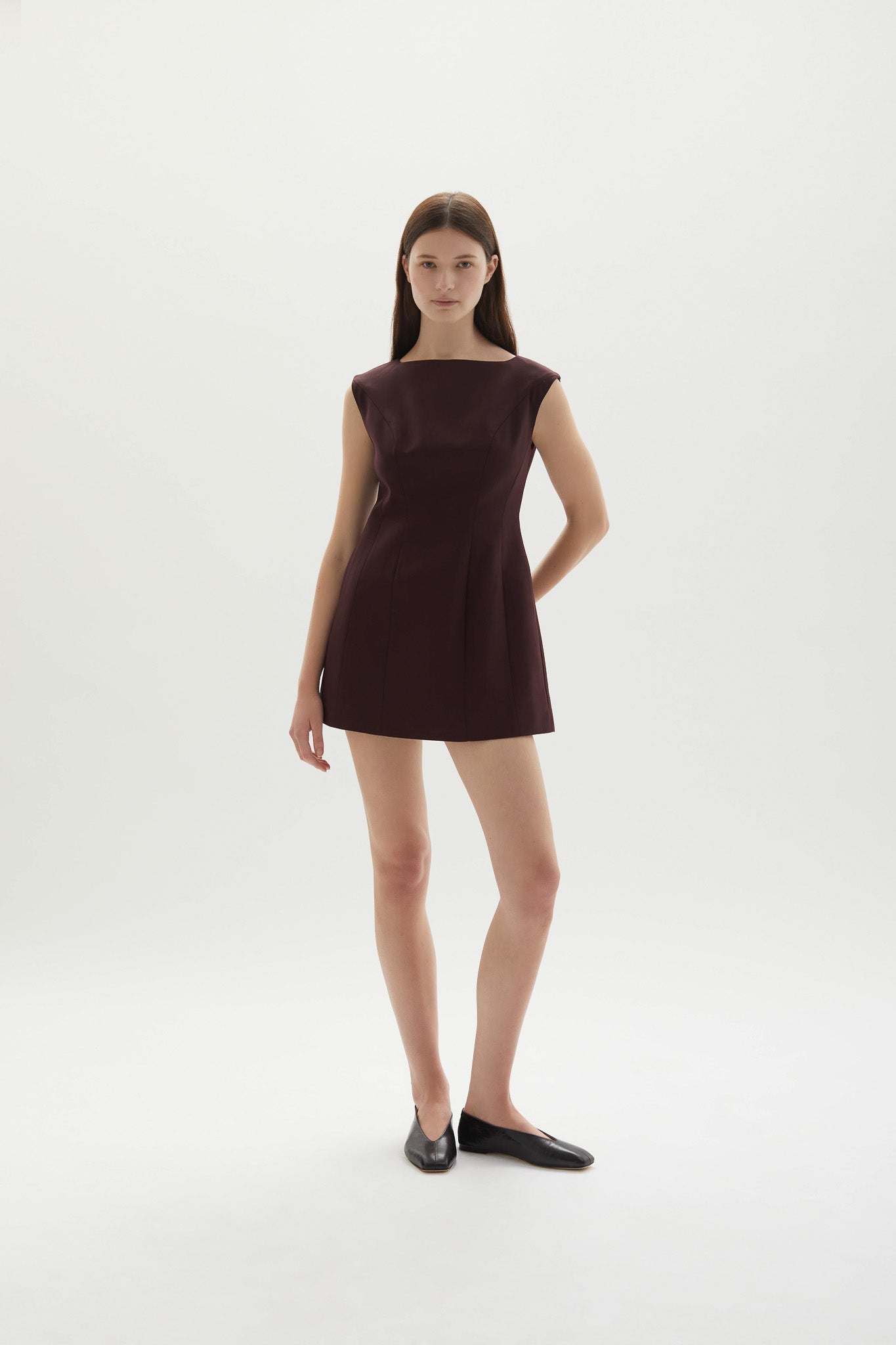 Kelli Mini Dress Plum